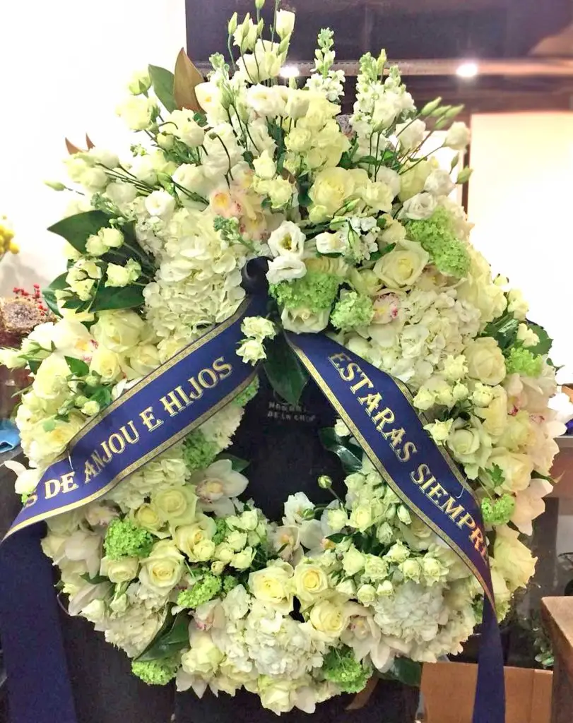 corona flores funeral