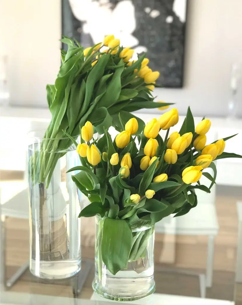 Flores para mesa salón